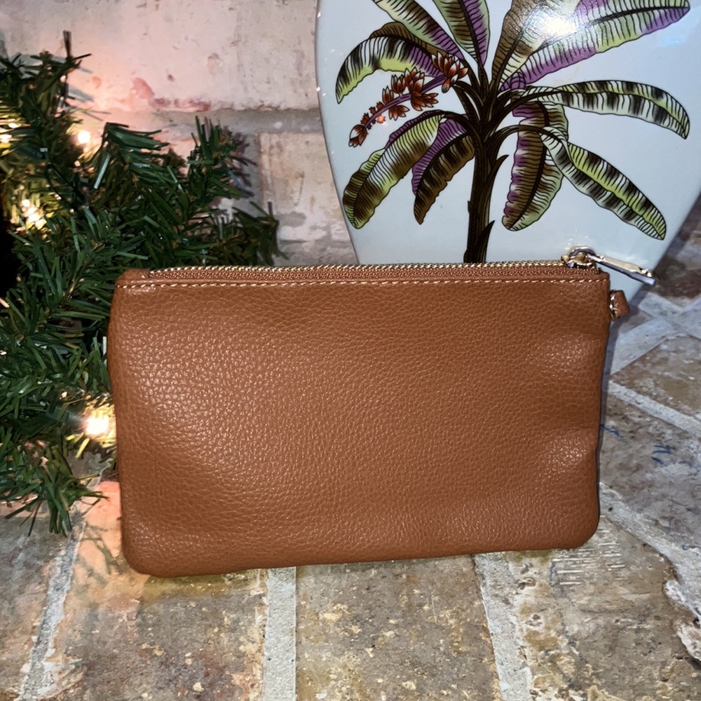 Burnt Orange / Terracotta Vegan Leather Animal Print Wallet/Coin Purse